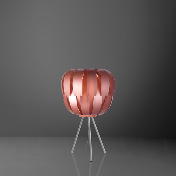 Lampada Da Scrivania Moderna Queen Polilux ® Pink Metal E Metallo 1 Luce E27
