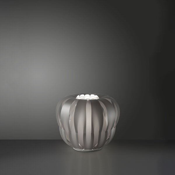 Piantana Moderna Queen Polilux ® Argento E Metallo Bianco 2 Luci E27