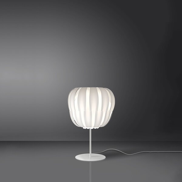 Lampada Da Scrivania-Ufficio Moderna Queen Polilux ® Bianco 1 Luce E14 H33Cm