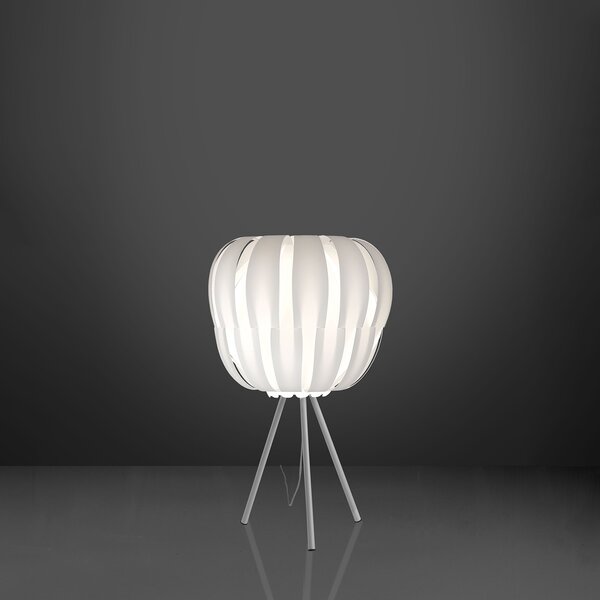 Lampada Da Scrivania 3 Piedi Moderna Queen Polilux ® Bianco E Metallo 1 Luce E27