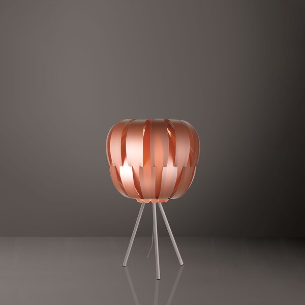 Lampada Da Scrivania-Ufficio Moderna Queen Polilux ® Rame E Metallo 1 Luce E27