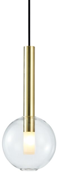 Lampadario a sospensione con filo NIKO 1xG9/9W/230V diametro 15 cm oro