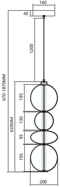 Lampadario LED a sospensione con filo DAPHNE LED/36W/230V grigio