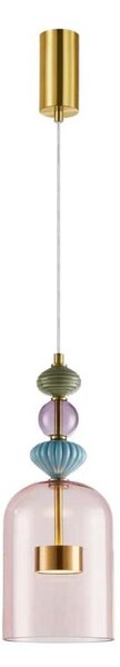 Lampadario LED a sospensione con filo ARTE LED/12W/230V diametro 16 cm ottone
