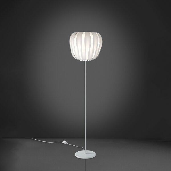 Piantana Moderna Queen Polilux ® Bianco E Metallo 1 Luce E27
