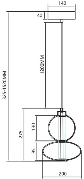 Lampadario LED a sospensione con filo DAPHNE LED/12W/230V grigio