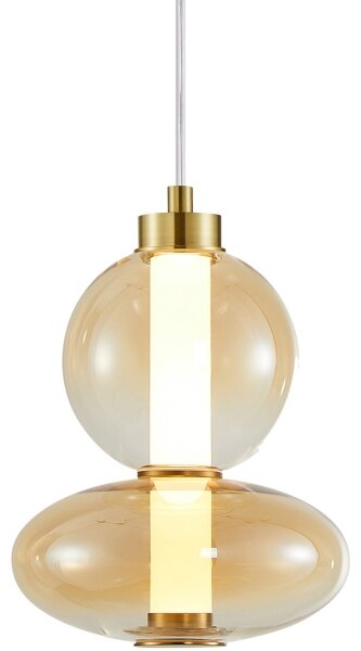 Lampadario LED a sospensione con filo DAPHNE LED/12W/230V oro