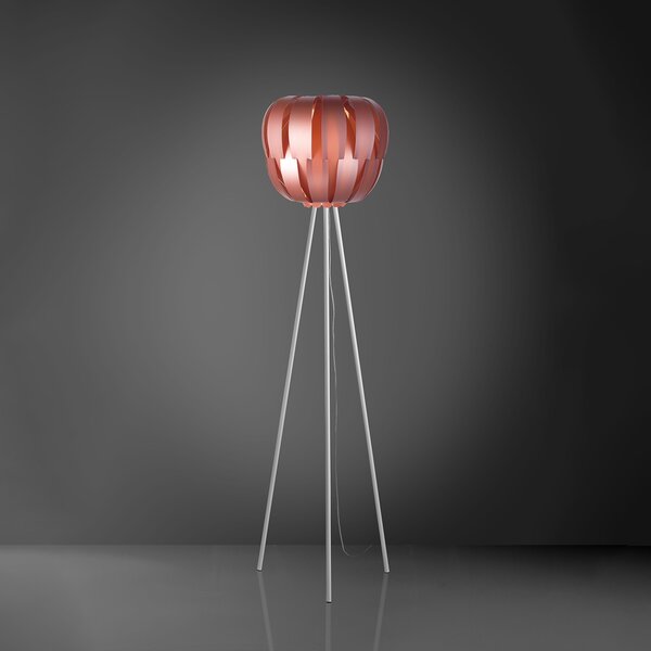 Piantana Moderna 3 Piediqueen Polilux ® Pink Metal E Metallo 1 Luce E27