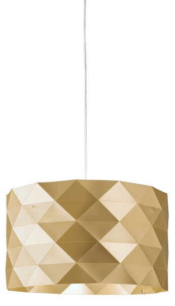 Sospensione Moderna Prisma Polilux ® New Gold E Metallo Cromo 1 Luce E27 D40Cm