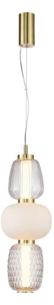 Lampadario LED a sospensione con filo CARO LED/28W/230V oro