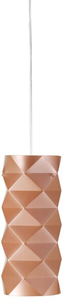 Sospensione Moderna Prisma Polilux ® Rame E Metallo Cromo 1 Luce E27