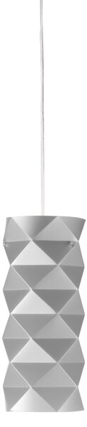Sospensione Moderna Prisma Polilux ® Argento E Metallo Cromo 1 Luce E27