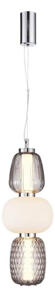 Lampadario LED a sospensione con filo CARO LED/28W/230V cromo