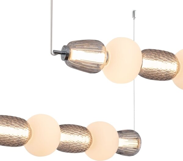 Lampadario LED a sospensione con filo CARO LED/42W/230V cromo