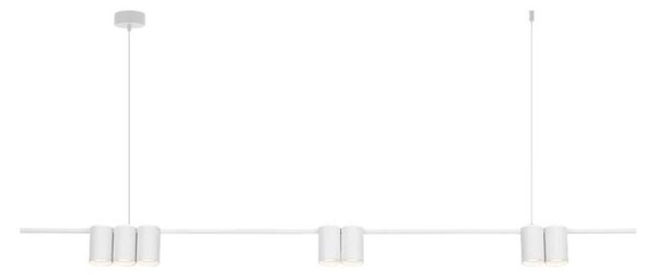 Lampadario a sospensione con filo GENESIS 7xGU10/8W/230V bianco