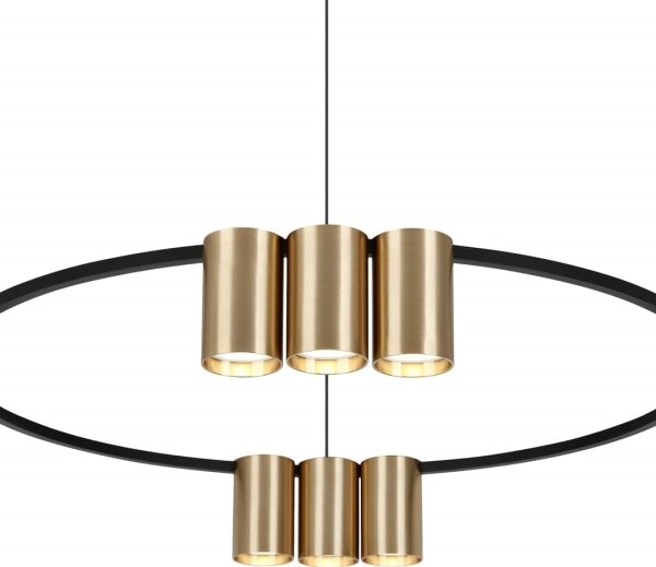 Lampadario a sospensione con filo GENESIS 10xGU10/8W/230V oro