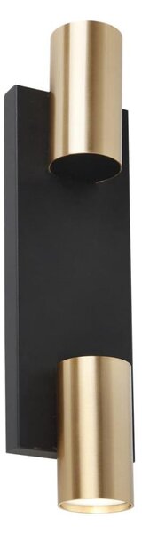 Faretto da parete GENESIS 2xGU10/8W/230V nero