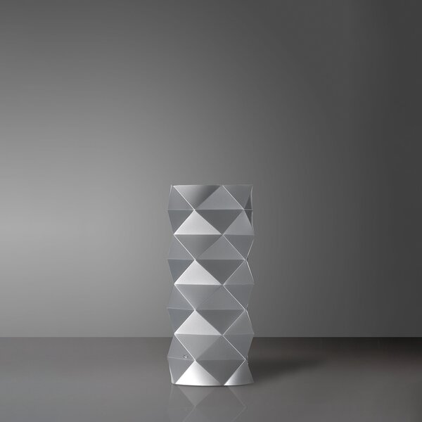Lampada Da Scrivania-Ufficio Moderna Prisma Polilux ® Argento 1 Luce E27