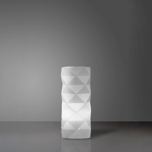 Lampada Da Scrivania-Ufficio Moderna Prisma Polilux ® Bianco 1 Luce E27