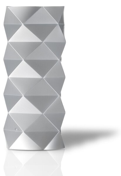 Lampada Da Scrivania-Ufficio Moderna Prisma Polilux ® Argento 1 Luce E27