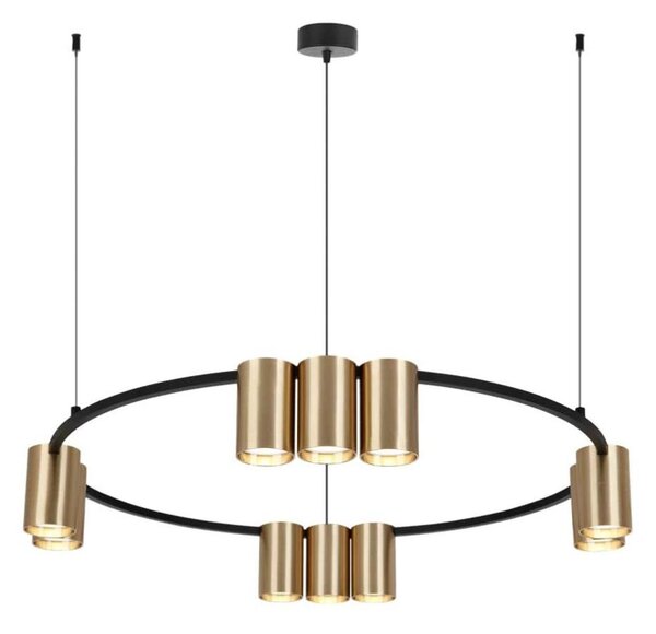 Lampadario a sospensione con filo GENESIS 10xGU10/8W/230V oro
