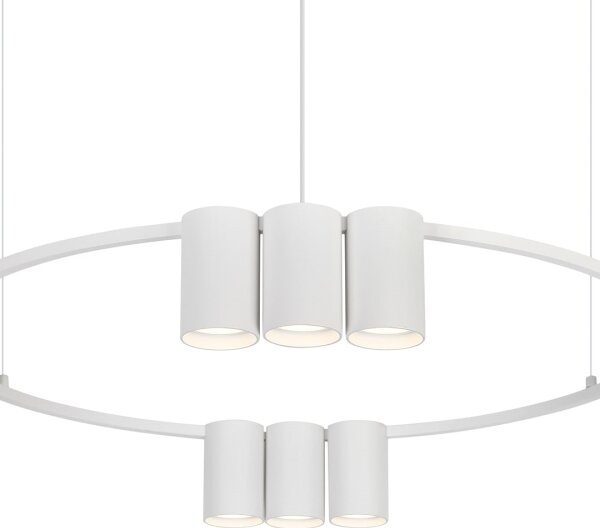Lampadario a sospensione con filo GENESIS 10xGU10/8W/230V bianco