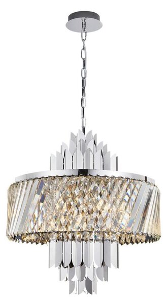 Lampadario a sospensione con catena MARGOT 9xE14/40W/230V cromo