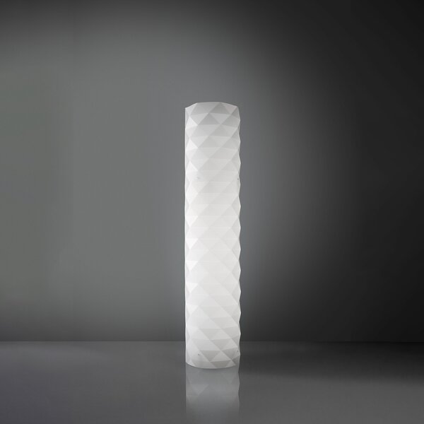 Piantana Moderna Prisma Polilux ® Bianco E Metallo 3 Luci E27 H122Cm
