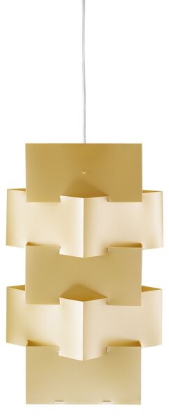 Sospensione Moderna Building Polilux ® New Gold E Metallo Cromo 1 Luce E27 H60Cm
