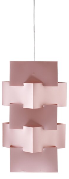Sospensione Moderna Building Polilux ® Pink Metal E Metallo 1 Luce E27 H60Cm
