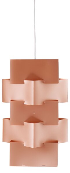 Sospensione Moderna Building Polilux ® Rame E Metallo Cromo 1 Luce E27 H60Cm