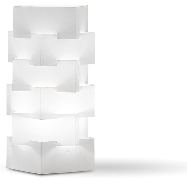Lampada Da Scrivania-Ufficio Moderna Building Polilux ® Bianco 1 Luce E27