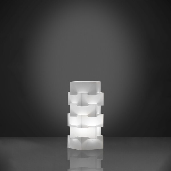 Lampada Da Scrivania-Ufficio Moderna Building Polilux ® Bianco 1 Luce E27