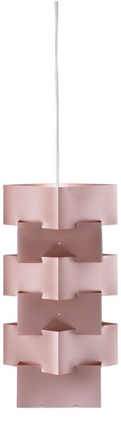 Sospensione Moderna Building Polilux ® Pink Metal E Metallo Cromo 1 Luce E27
