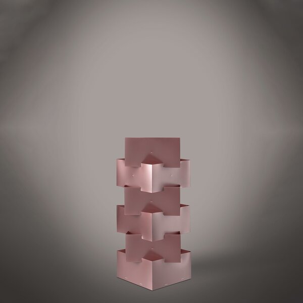 Lampada Da Scrivania-Ufficio Moderna Building Polilux ® Pink Metal 1 Luce E27