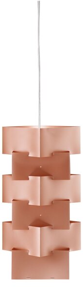 Sospensione Moderna Building Polilux ® Rame E Metallo Cromo 1 Luce E27