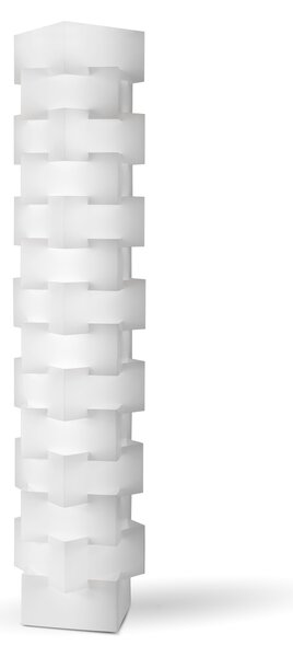 Piantana Moderna Building Polilux ® Bianco E Metallo 3 Luci E27