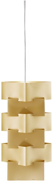 Sospensione Moderna Building Polilux ® New Gold E Metallo Cromo 1 Luce E27