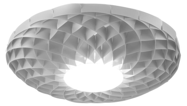 Applique Moderna Dalia Polilux ® Argento 1 Luce Led Integrato 20W 3000K