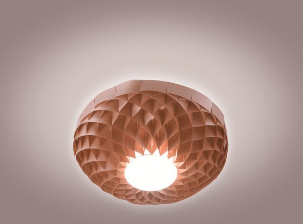 Applique Moderna Dalia Polilux ® Rame 1 Luce Led Integrato 20W 3000K