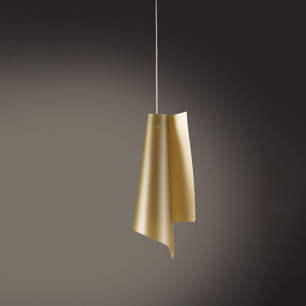 Sospensione Moderna Vela Polilux ® New Gold E Metallo Cromo 1 Luce E27
