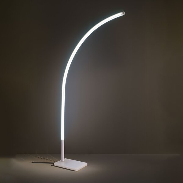 Piantana Moderna Lazer Metacrilico Bianco Opalino 1 Luce Led 19W 3000K 2000Lm