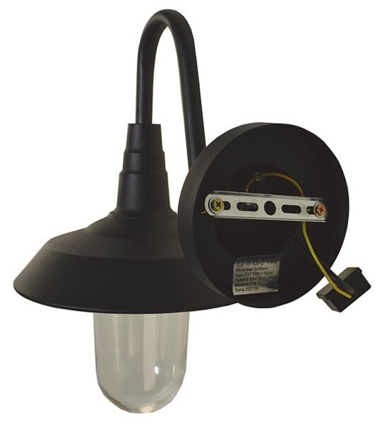 Applique da esterno NILDA 1xE27/60W/230V IP44 nero