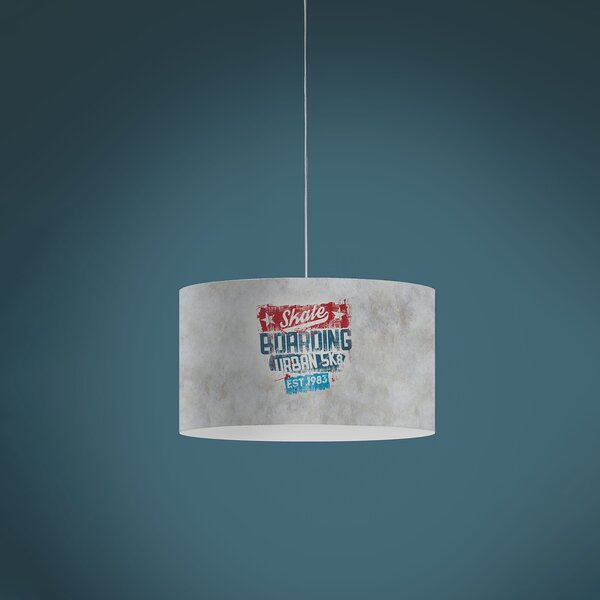 Lampadario Moderno Decolight Polilux ® Grafica Urban 3 Luci E27