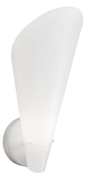 Applique Moderna Calle Polilux ® Bianco E Metallo 1 Luce E14
