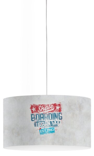 Lampadario Moderno Decolight Polilux ® Grafica Urban 1 Luce E27