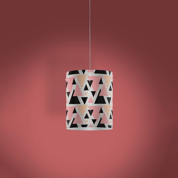 Sospensione Moderna Decolight Polilux ® Grafica Triangle 1 Luce E27