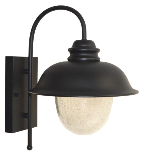 Applique da esterno ZUNA 1xE27/60W/230V IP44 nero