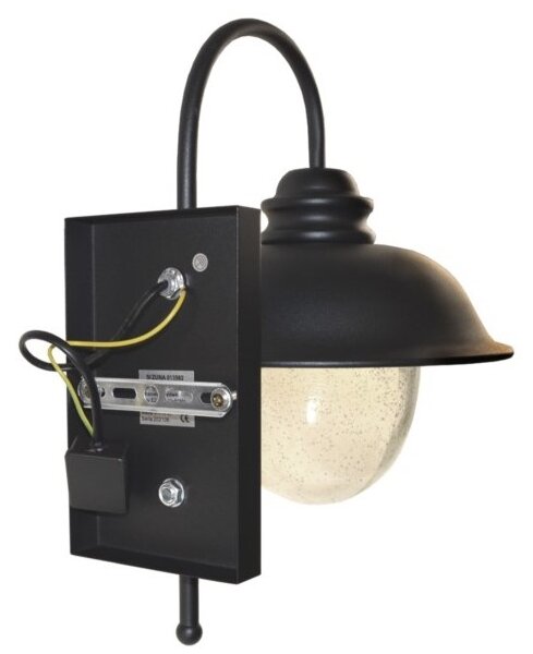Applique da esterno ZUNA 1xE27/60W/230V IP44 nero