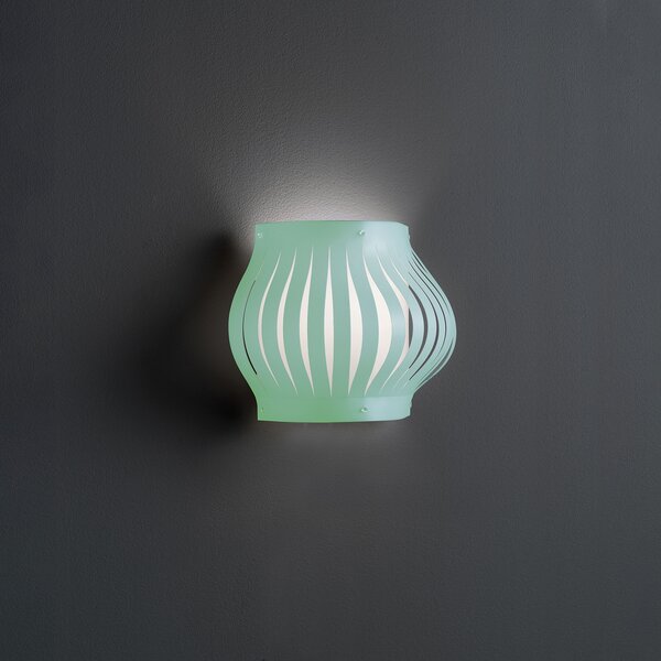 Applique Moderna Helios Polilux ® Verde Pastello 1 Luce E27 H25Cm